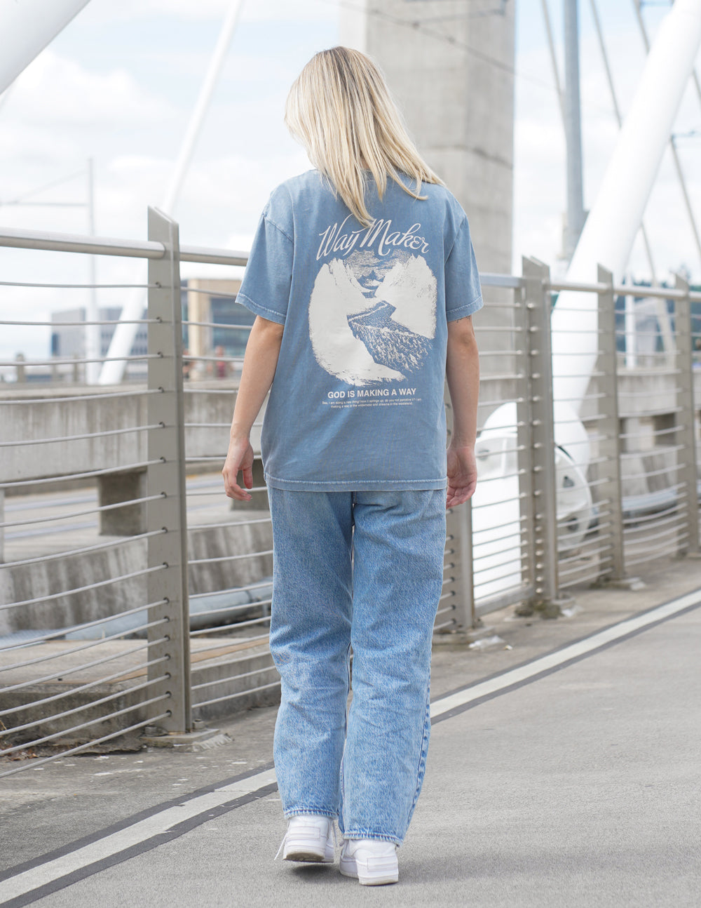Way Maker Bluestone Oversized Unisex Tee