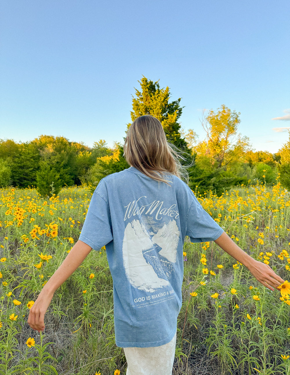 Way Maker Bluestone Oversized Unisex Tee