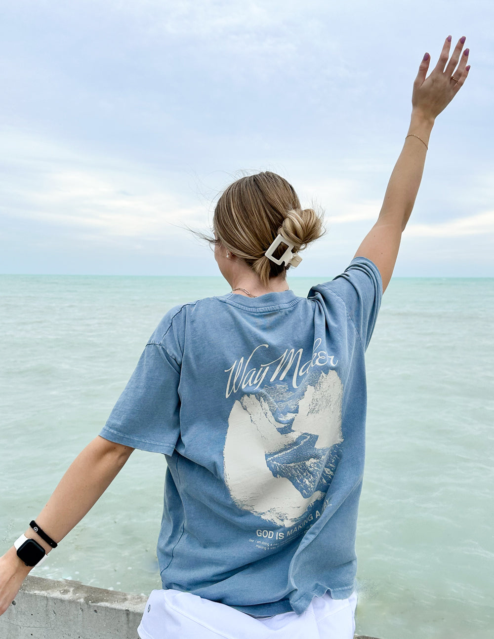 Way Maker Bluestone Oversized Unisex Tee