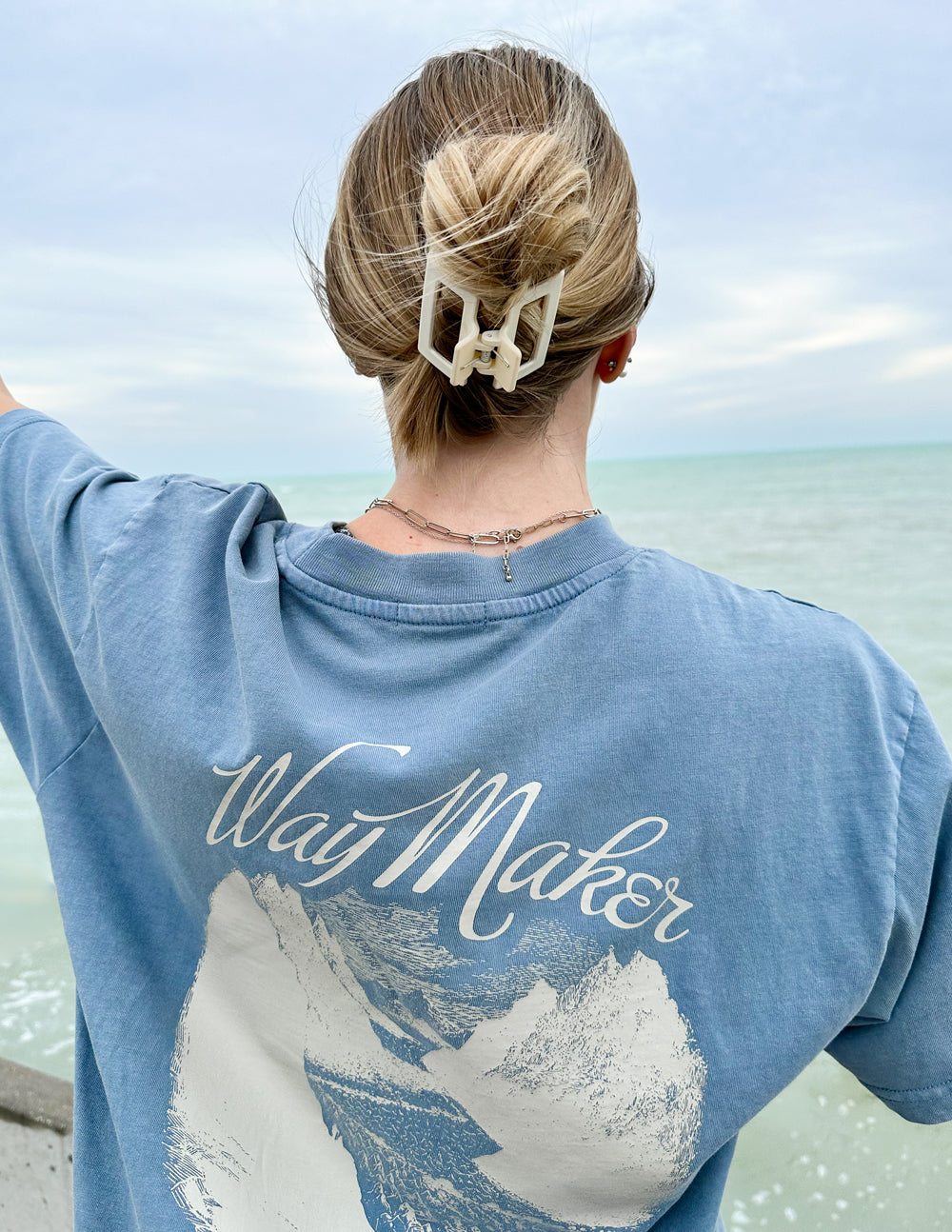Way Maker Bluestone Oversized Unisex Tee