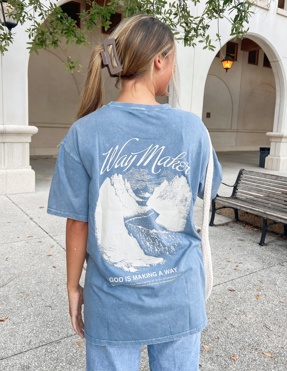 Way Maker Bluestone Oversized Unisex Tee