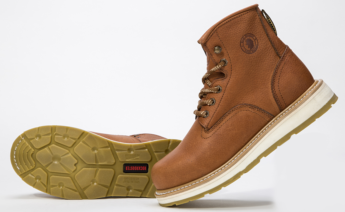 Men's Wedge Water Resistant Safety Work Boots ROCKROOSTER