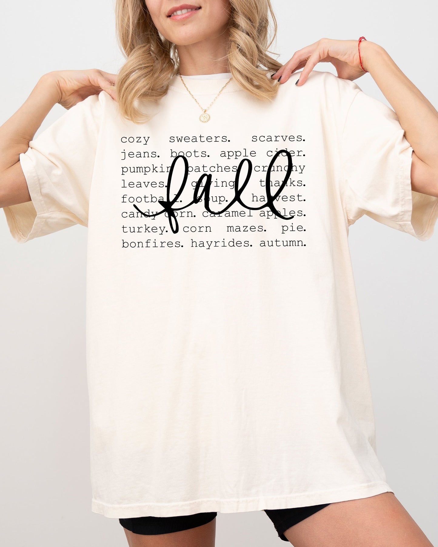 Fall Autumn Minimal Halloween Thanksgiving Shirt Comfort Colors T-Shirt