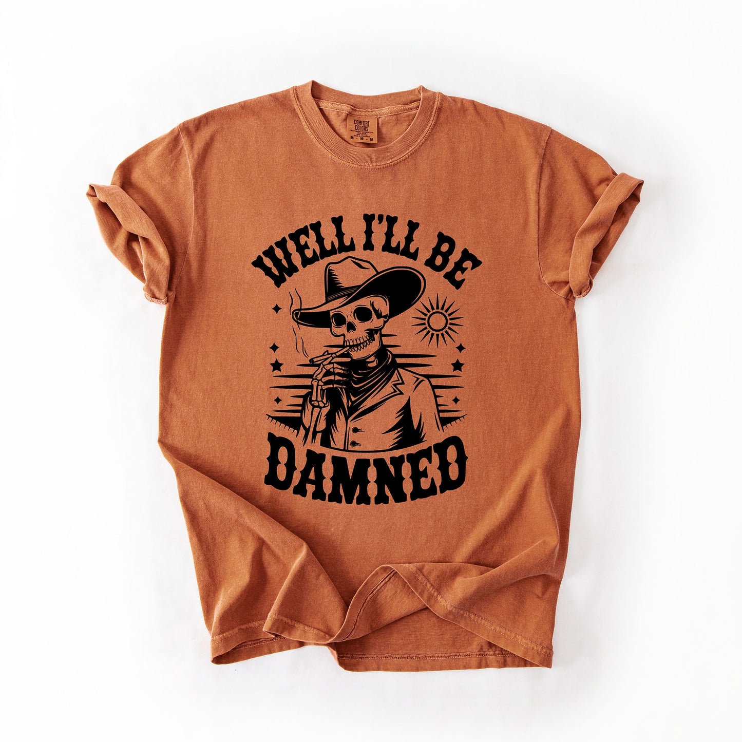 Halloween Funny Skeleton Comfort Colors T-Shirt Refinery Number One