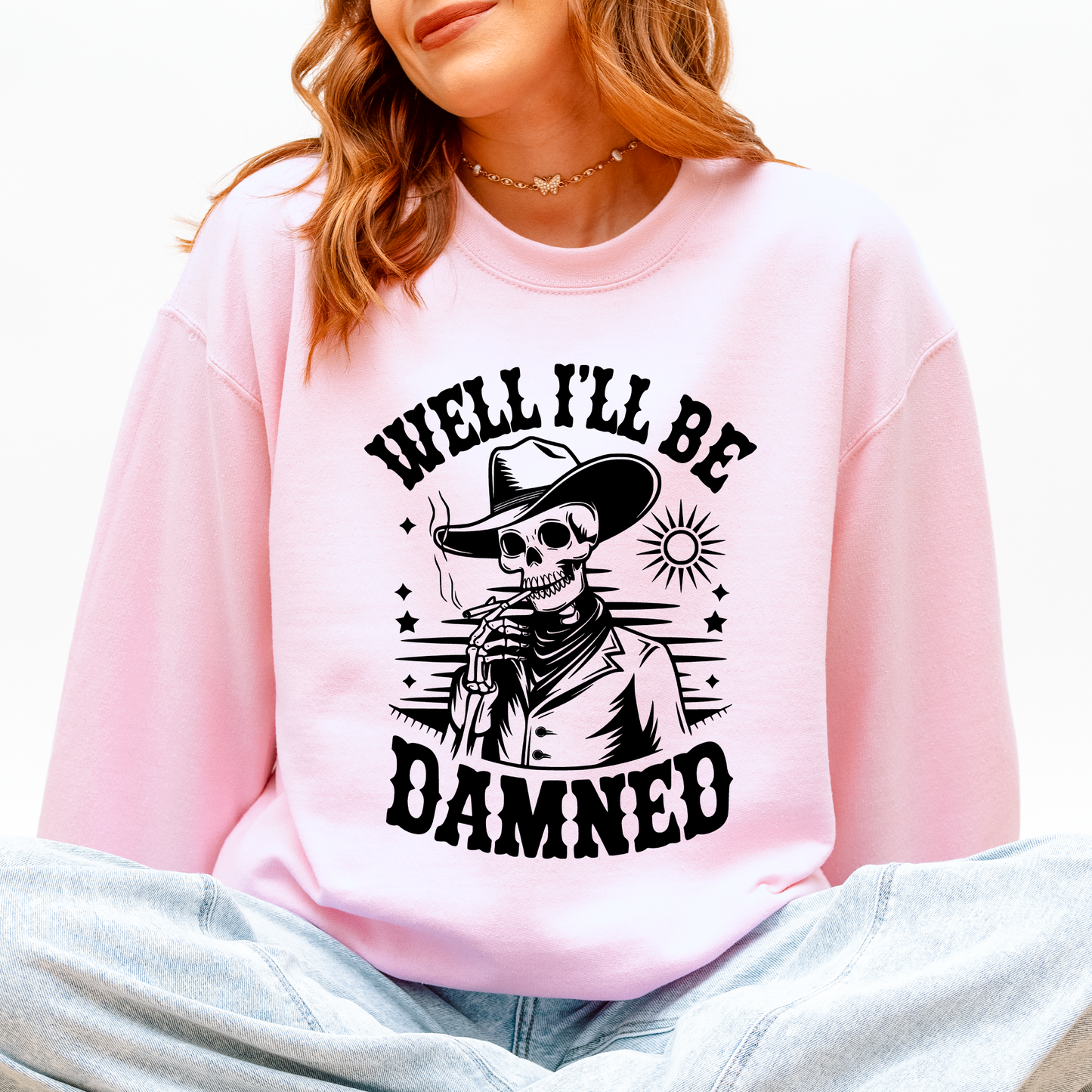 Funny Skeleton Halloween Sweatshirt Cozy Fit Unisex Refinery Number One