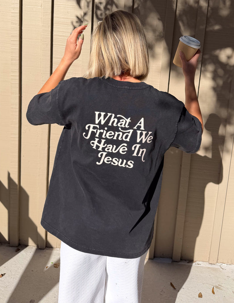 What a Friend in Jesus Heavyweight Cotton Tee