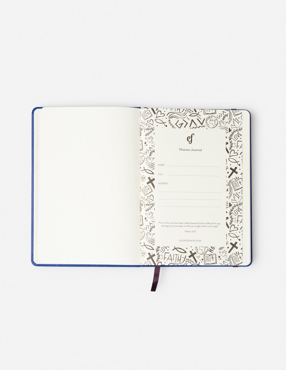 What a Friend in Jesus Lined Vegan Leather Planner