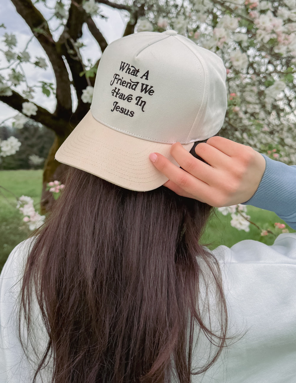 What a Friend in Jesus 100% Cotton Trucker Hat