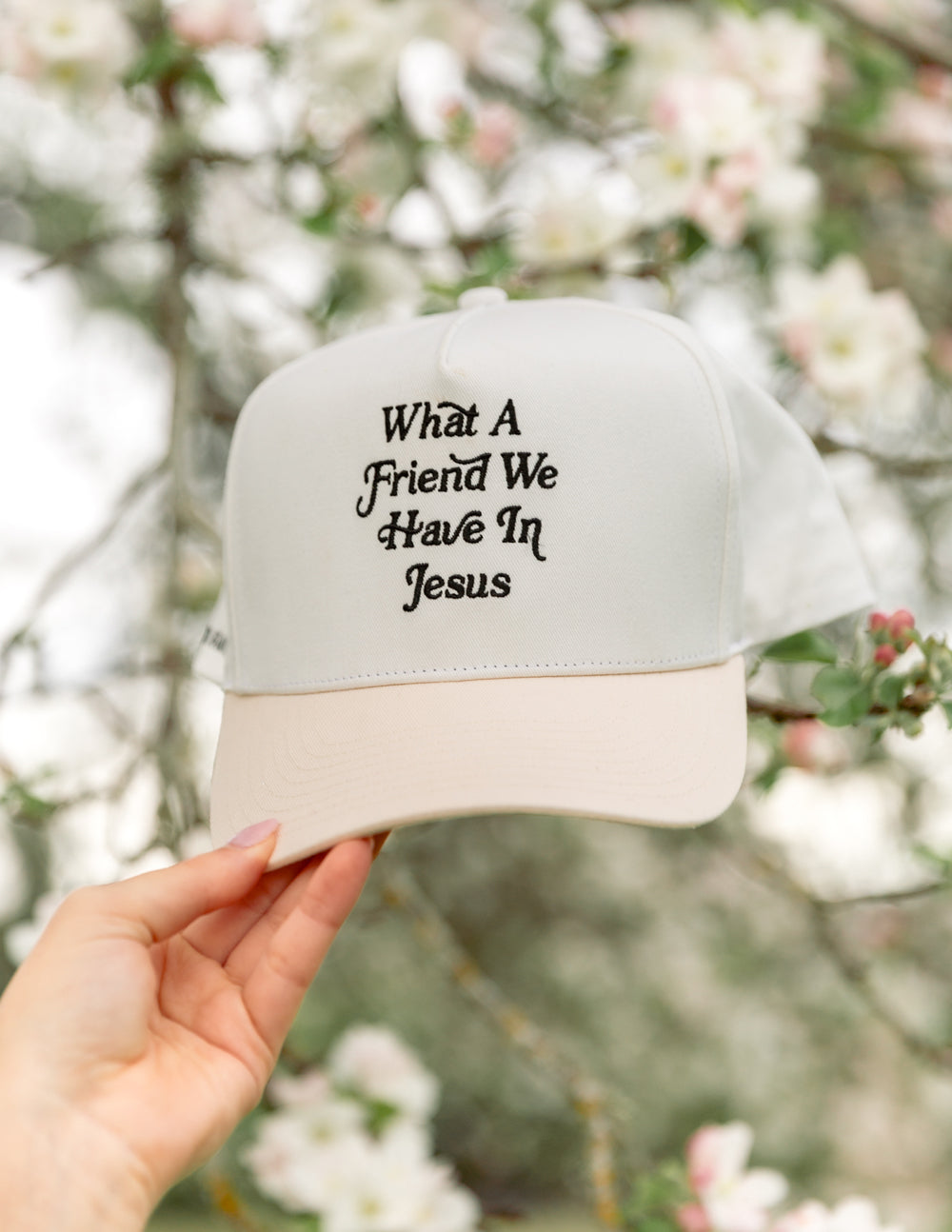 What a Friend in Jesus 100% Cotton Trucker Hat
