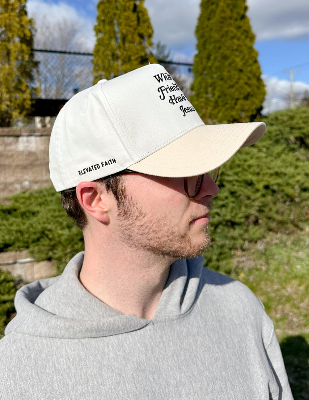 What a Friend in Jesus 100% Cotton Trucker Hat