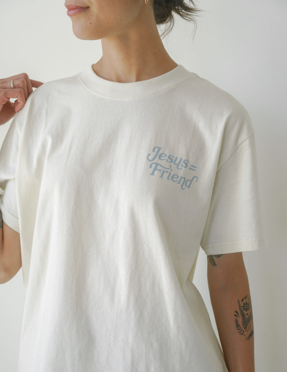 What a Friend in Jesus Ivory Unisex Tee