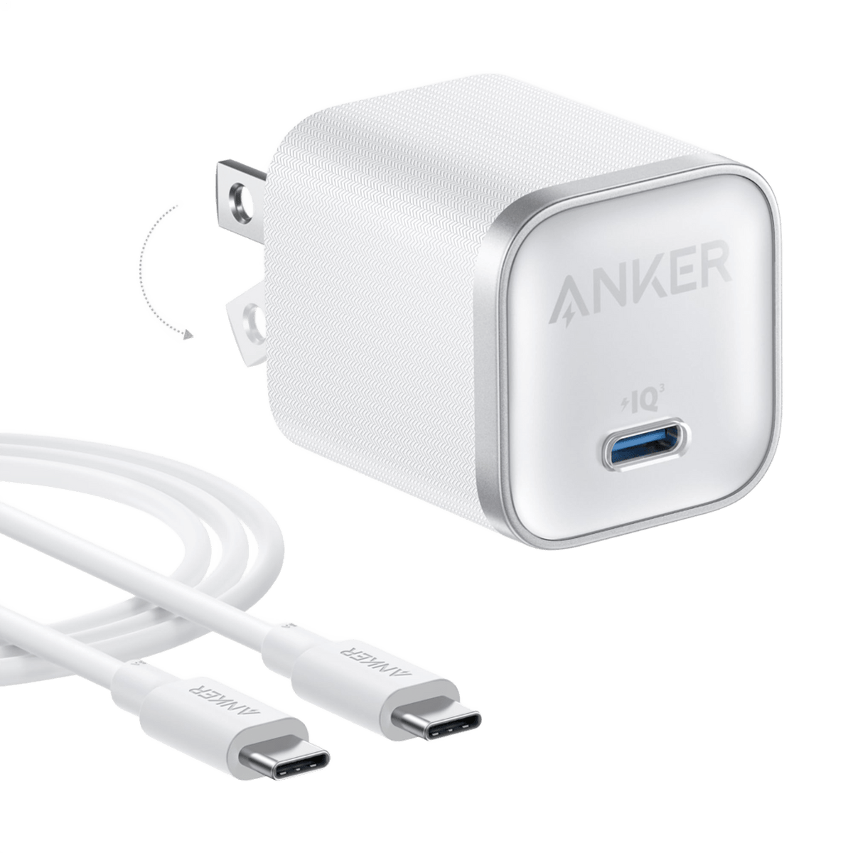 Anker Nano 45W USB-C Charger with USB-C to USB-C Cable