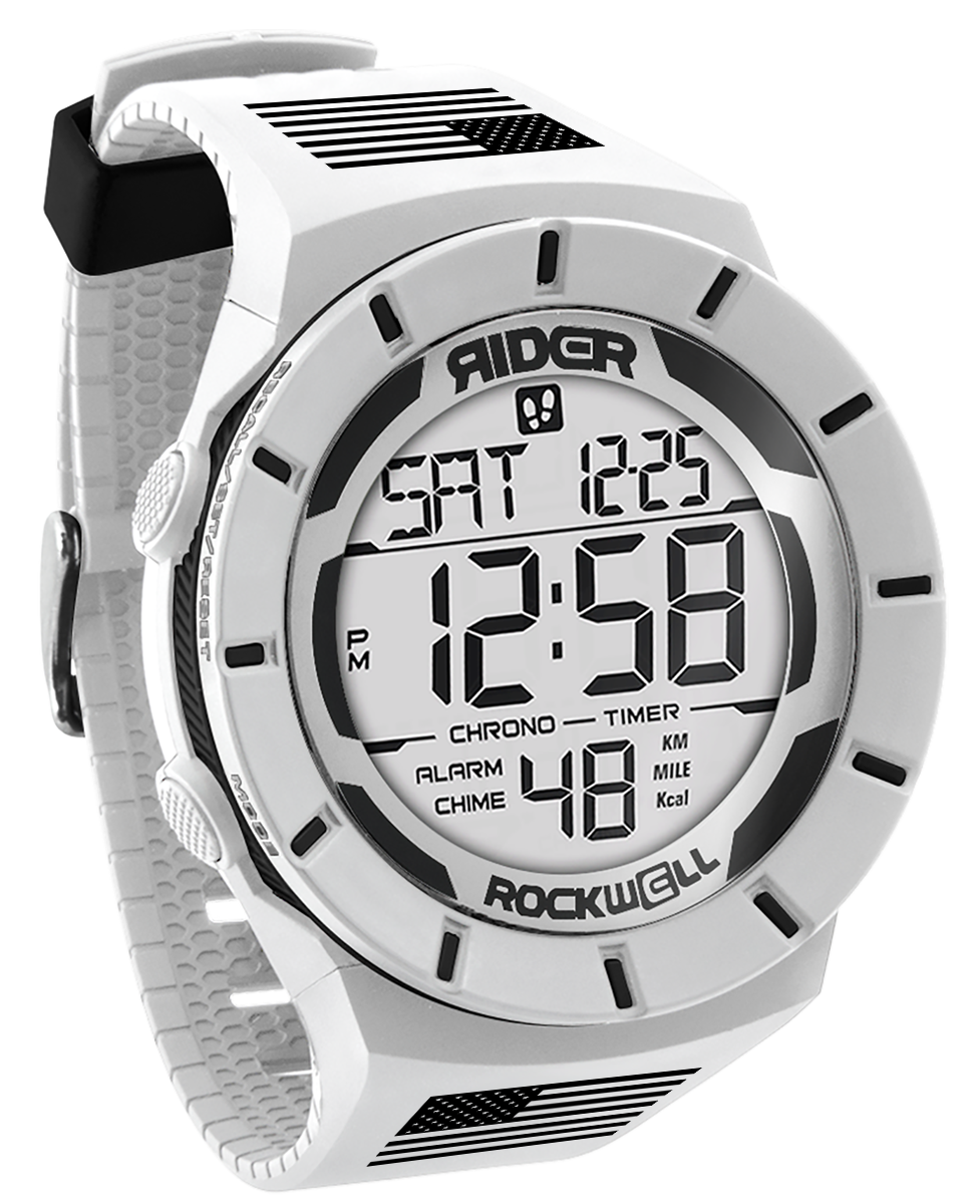 Coliseum Fit Freedom Edition White Black Watch Rockwell