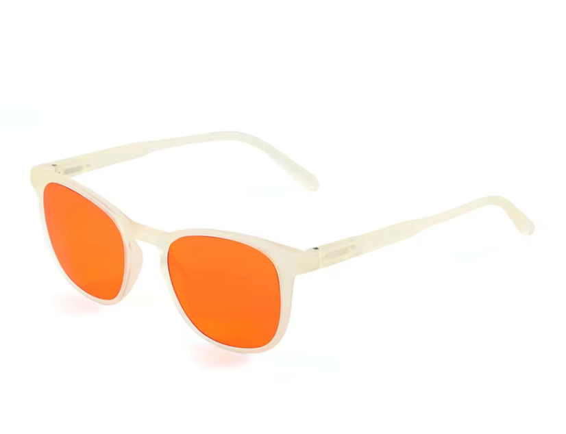 Blue Light Blocking White Frame Sleep Glasses Cloudwalkerz