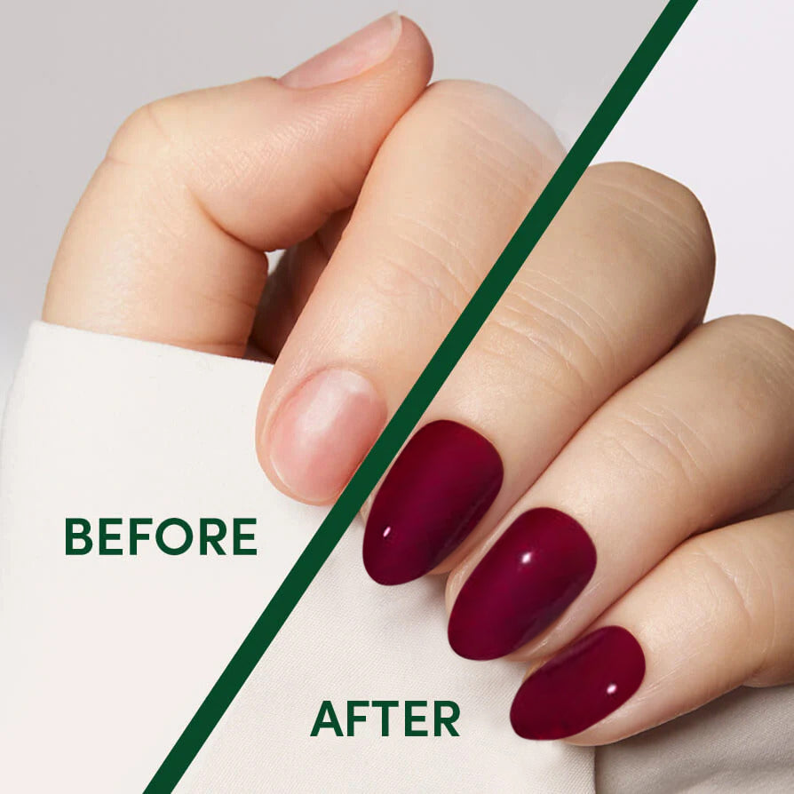 Grape Red Oval Long Lasting Press On Nails Press-On Nails Nail Pop Studio