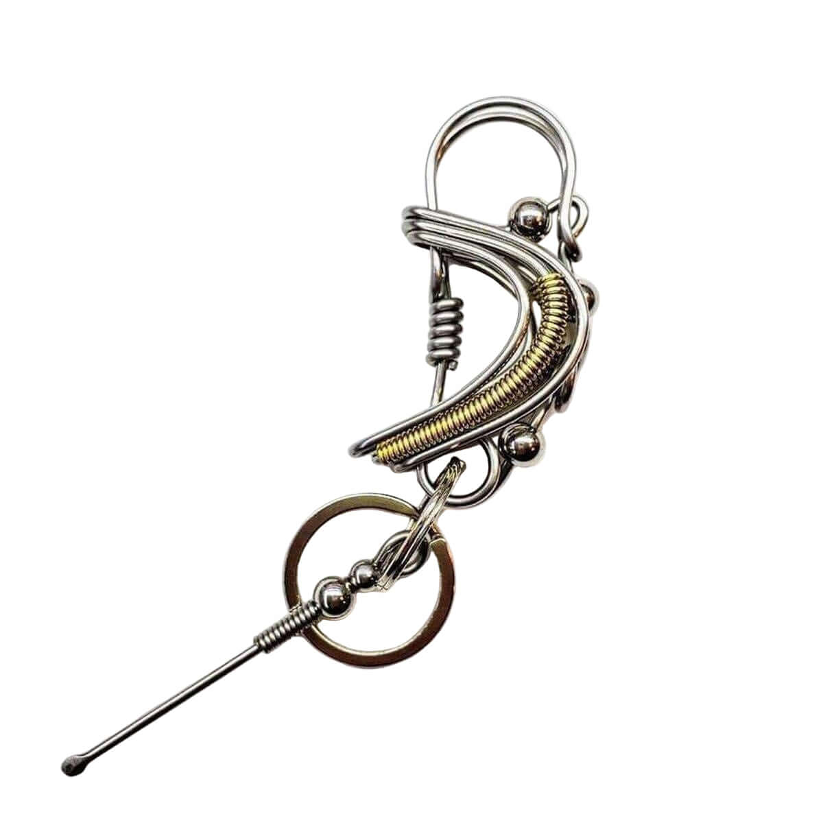Wire Coiled Birdie Keychain Lightweight Limited Edition Alexa Martha Designs