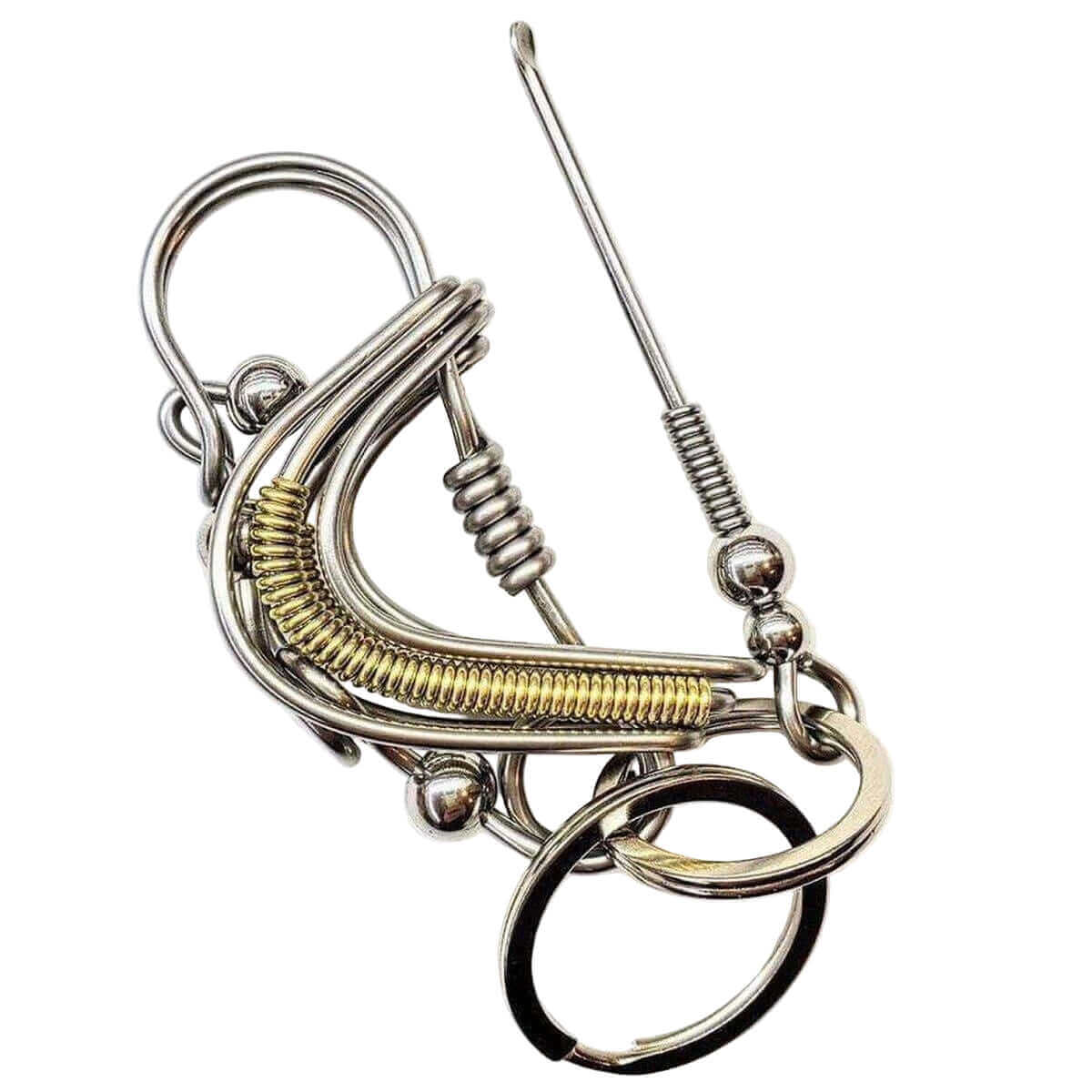 Wire Coiled Birdie Keychain Lightweight Limited Edition Alexa Martha Designs