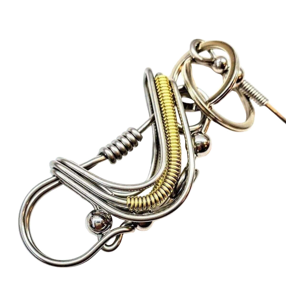 Wire Coiled Birdie Keychain Lightweight Limited Edition Alexa Martha Designs
