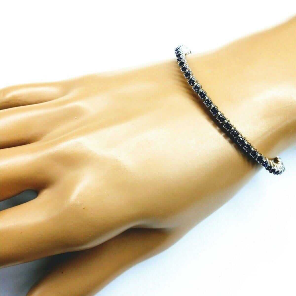 Amethyst Wire Wrapped Crystal Tennis Bracelet Bangle
