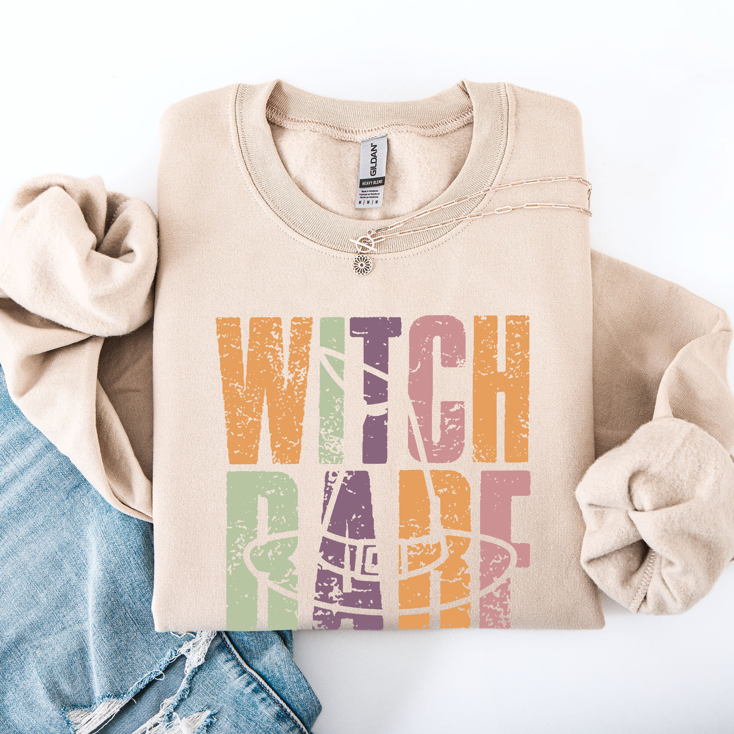 Witch Babe, Halloween, Mood, Vibes Sweatshirt