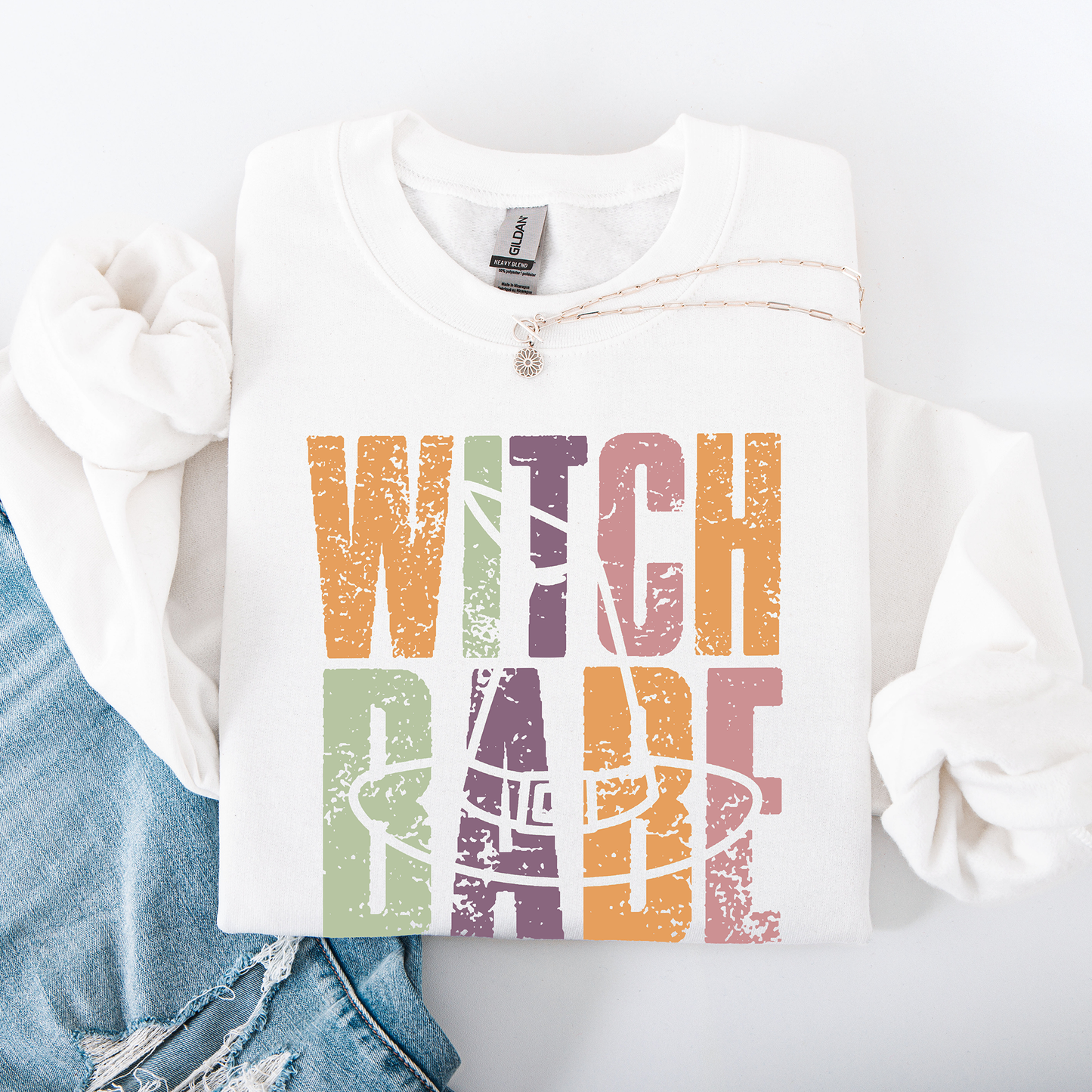Witch Babe, Halloween, Mood, Vibes Sweatshirt