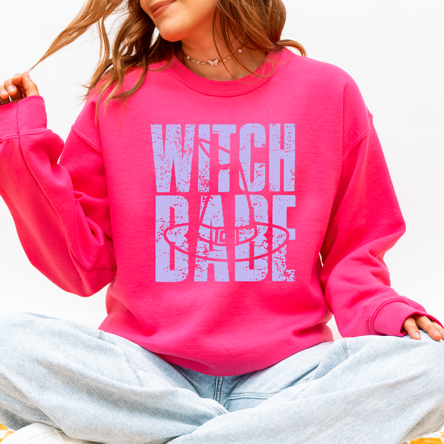 Witch Babe, Halloween, Mood, Vibes Sweatshirt