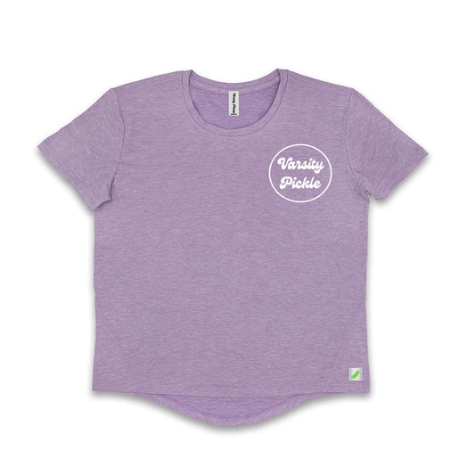 Women's Performance Tech Short Sleeve Shirt Lilac Varsity Pickle