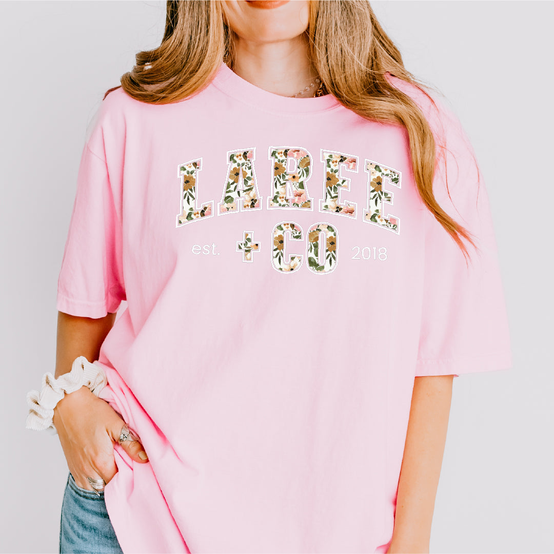Xianna LC Pattern Tee Ultra-Soft Cotton T-Shirt Laree + Co.