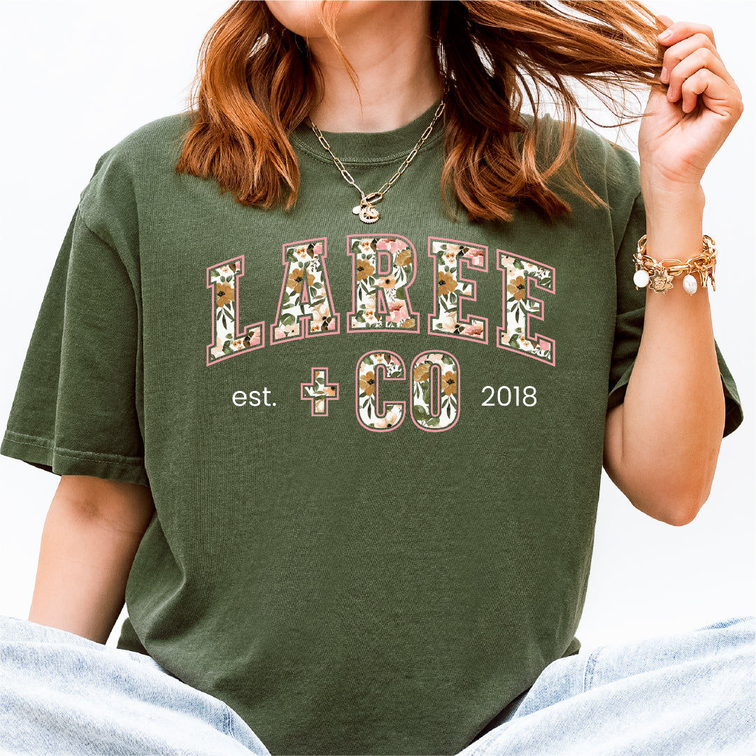 Xianna LC Pattern Tee Ultra-Soft Cotton T-Shirt Laree + Co.