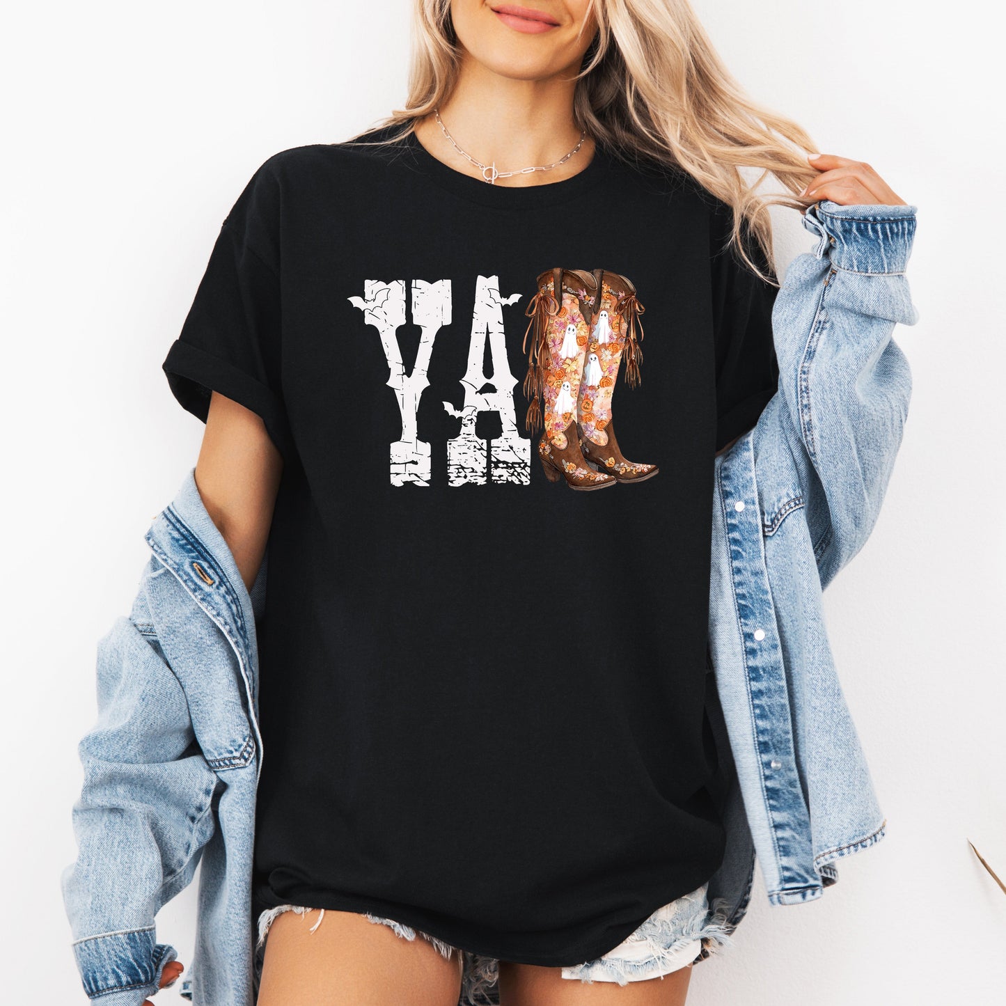 Y'all, Cowboy Boots, Western, Halloween, Autumn, Fall, Tshirt