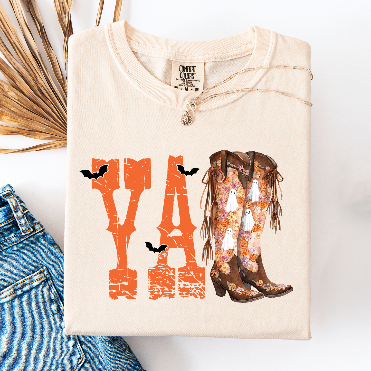 Y'all, Cowboy Boots, Western, Halloween, Autumn, Fall, Comfort Colors T-Shirt