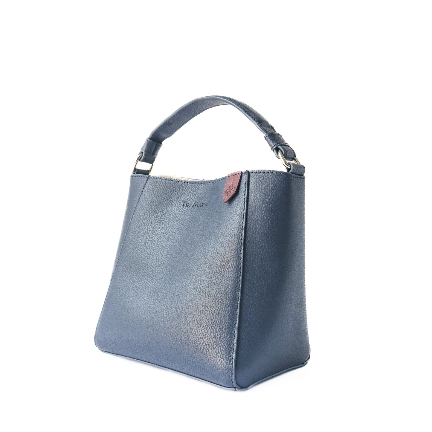 Yaya Leather Durable Bucket Bag Tin Marin