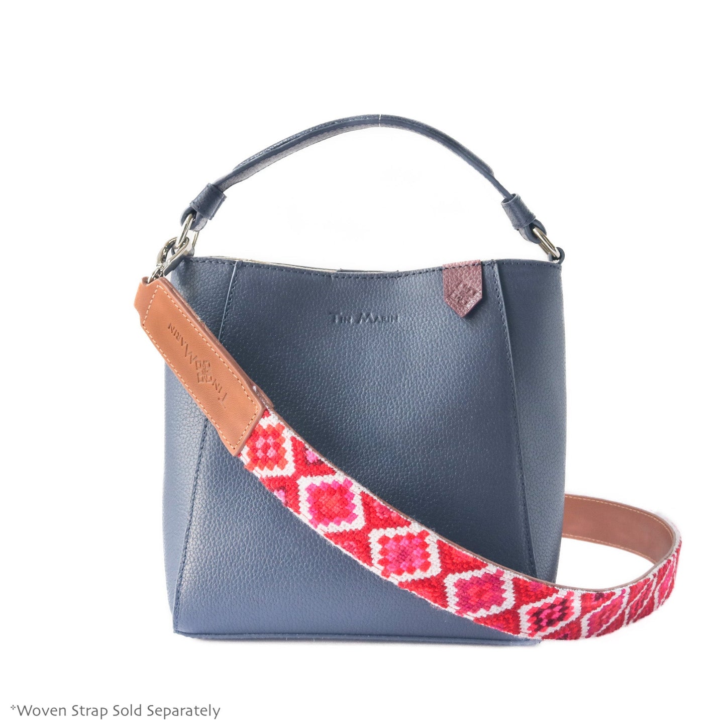 Yaya Leather Durable Bucket Bag Tin Marin