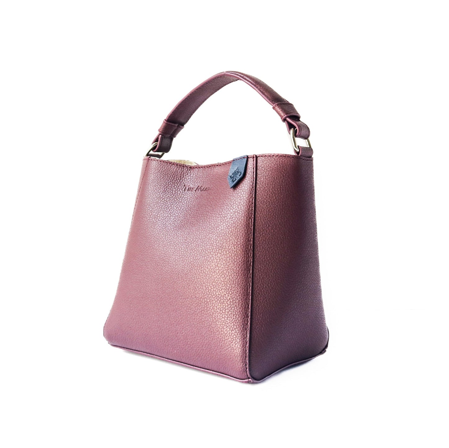 Yaya Leather Durable Bucket Bag Tin Marin