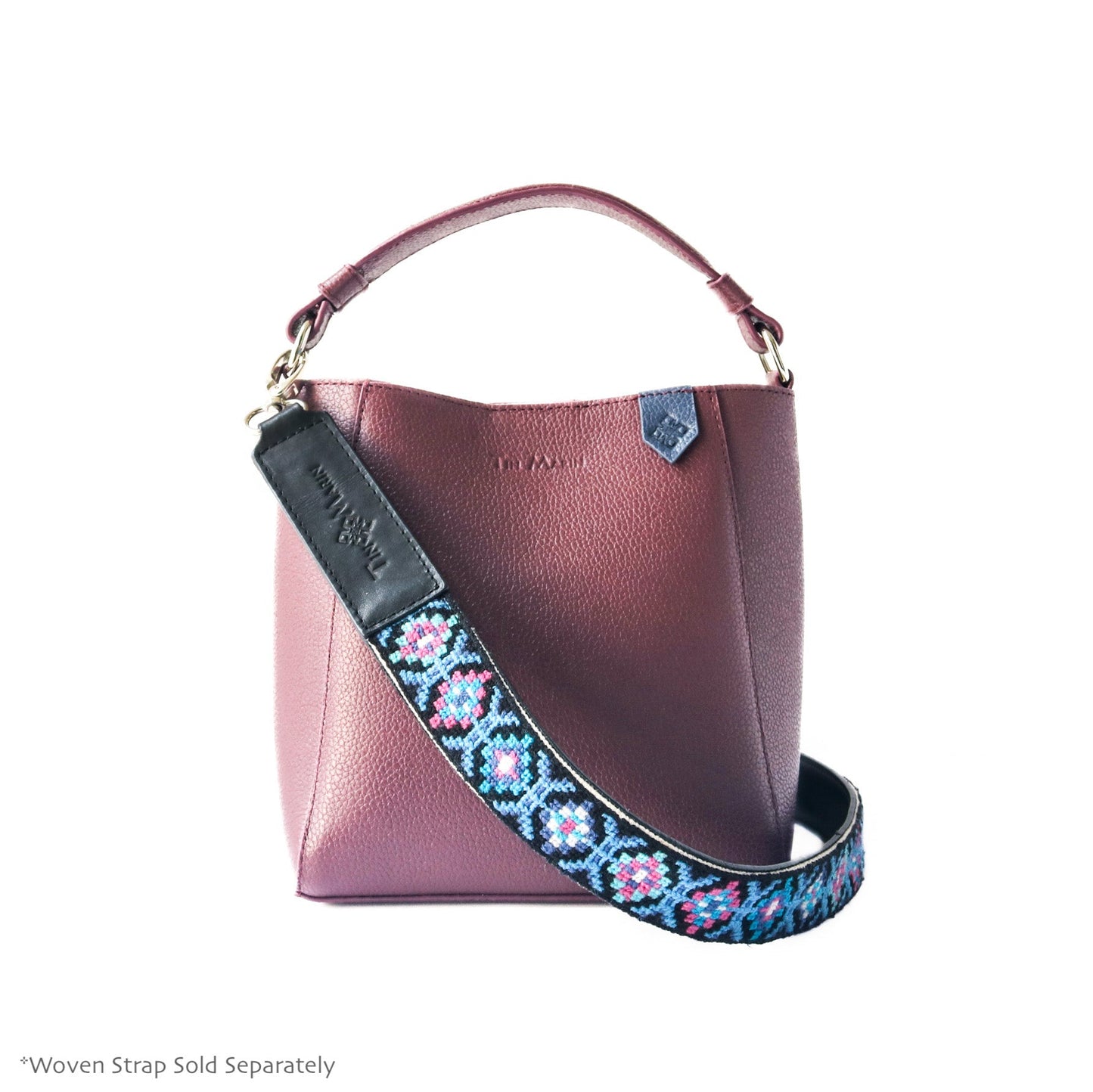 Yaya Leather Durable Bucket Bag Tin Marin