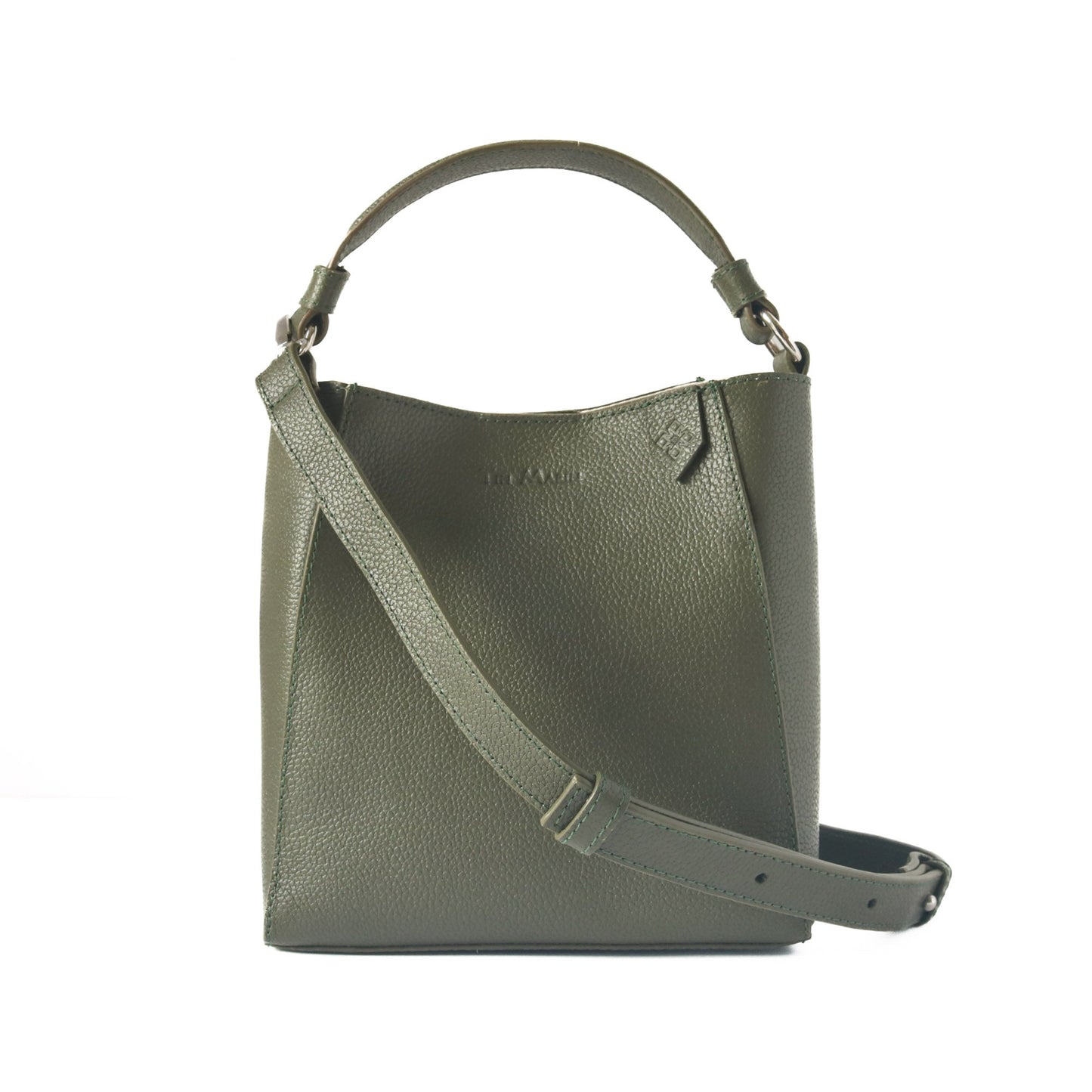 Yaya Leather Durable Bucket Bag Tin Marin