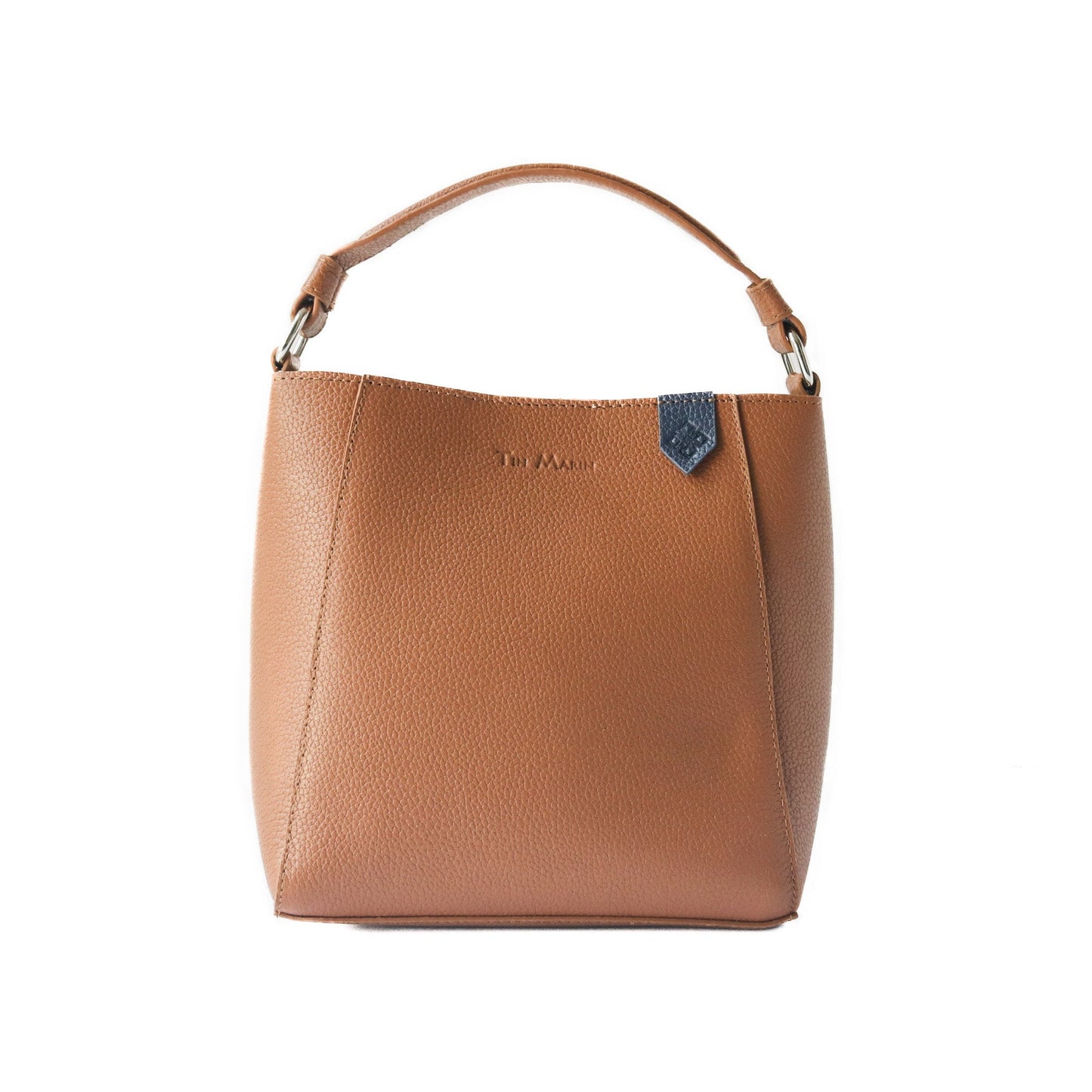 Yaya Leather Durable Bucket Bag Tin Marin