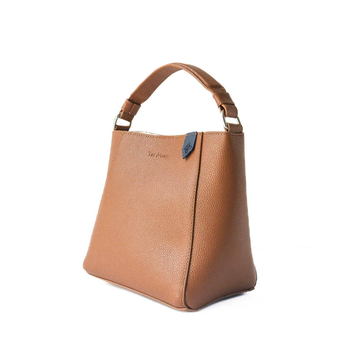 Yaya Leather Durable Bucket Bag Tin Marin