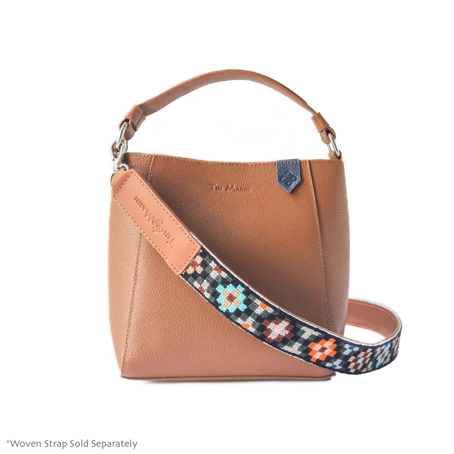 Yaya Leather Durable Bucket Bag Tin Marin