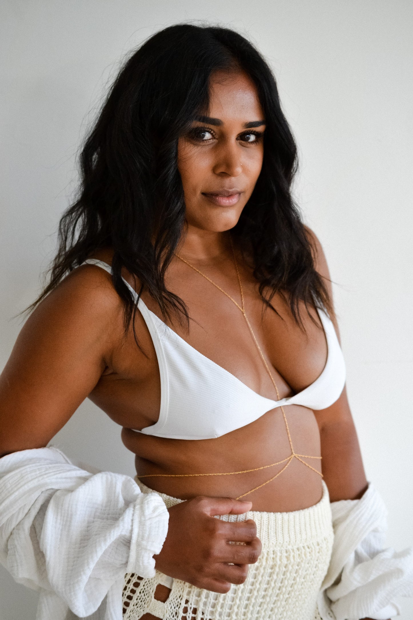 Gold Filled or Sterling Silver Rope Chain Body Chain Necklace Zeppelin