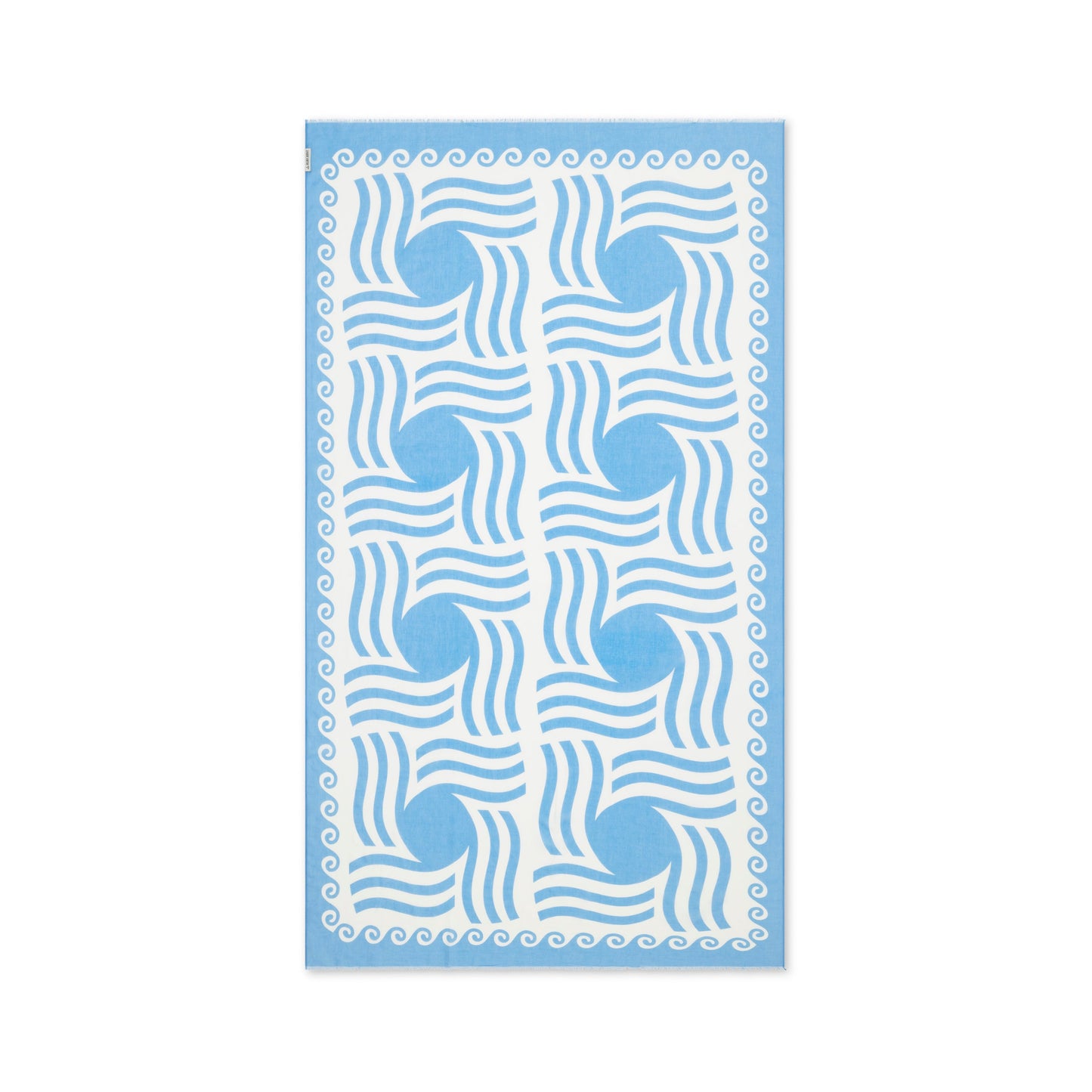 Aegean Blue Sun Pattern Lightweight Cotton Pareo