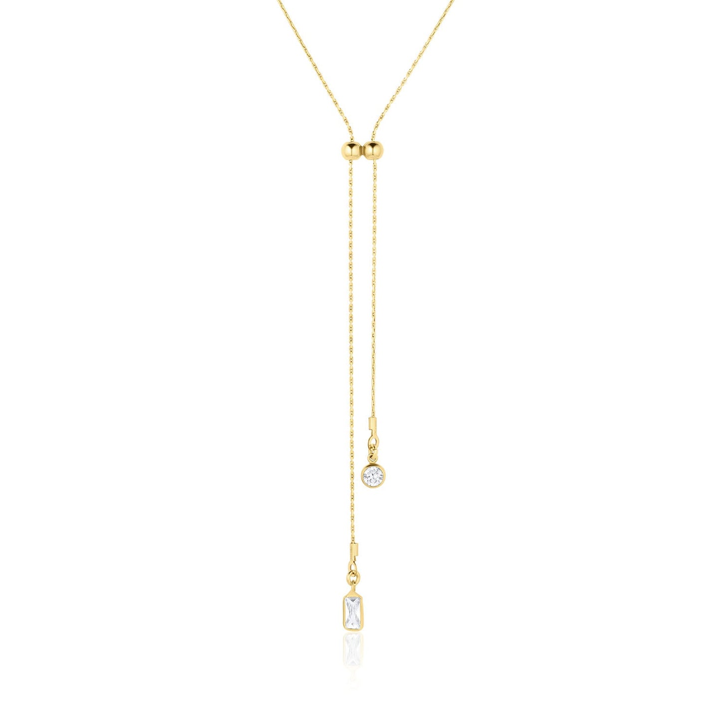 Zoey Lariat Necklace 14k Gold Filled Chain Necklace