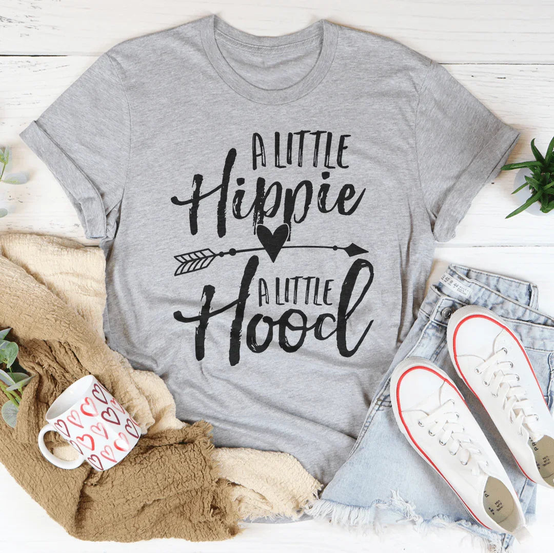 A little hippie a little hood Tee