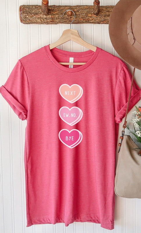 Next Ew No Bye Candy Heart PLUS SIZE Graphic Tee