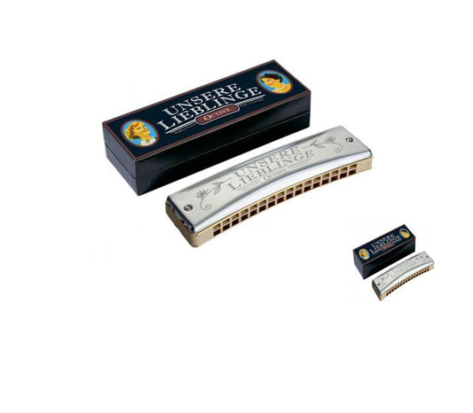 Hohner 32-Hole Octave Harmonica Key of G Unsere Lieblinge