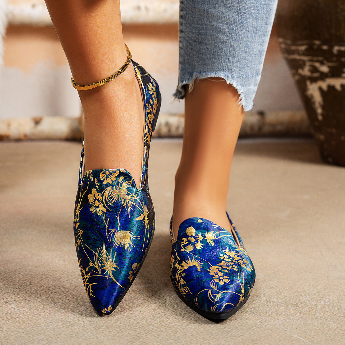 Flat Pointed-Toe Thin Shoes Casual Everyday Flats Women’s