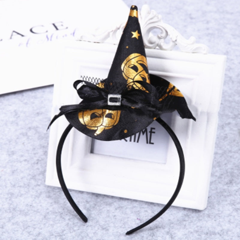 Pumpkin Witch Hat Halloween Headband Party Decoration Supplies