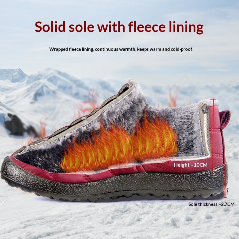 Women’s Warm Padded Lightweight Cotton Boots Non-Slip Outdoor Ankle Boots