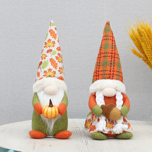 Glowing Rudolf Doll Thanksgiving Decoration Supplies Harvest