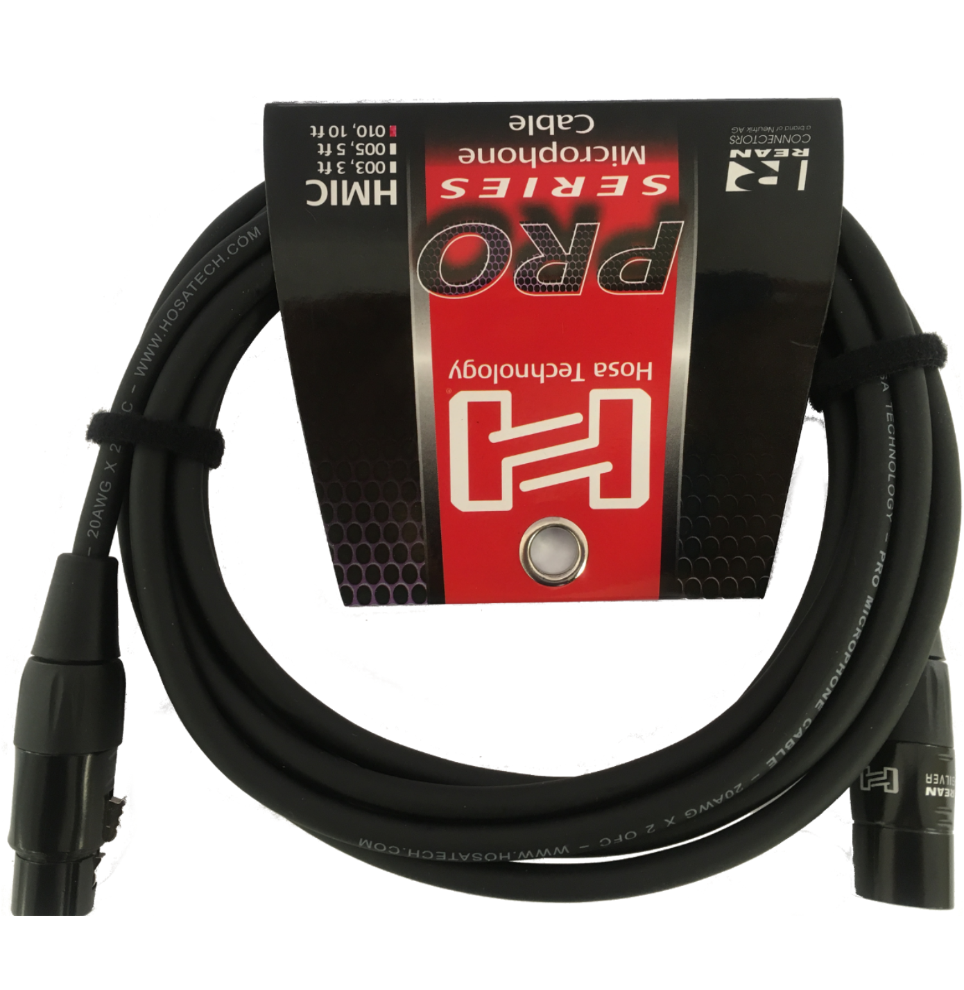 Hosa Pro 15 Feet Microphone Cable 2 Pack Neutrik REAN Connectors